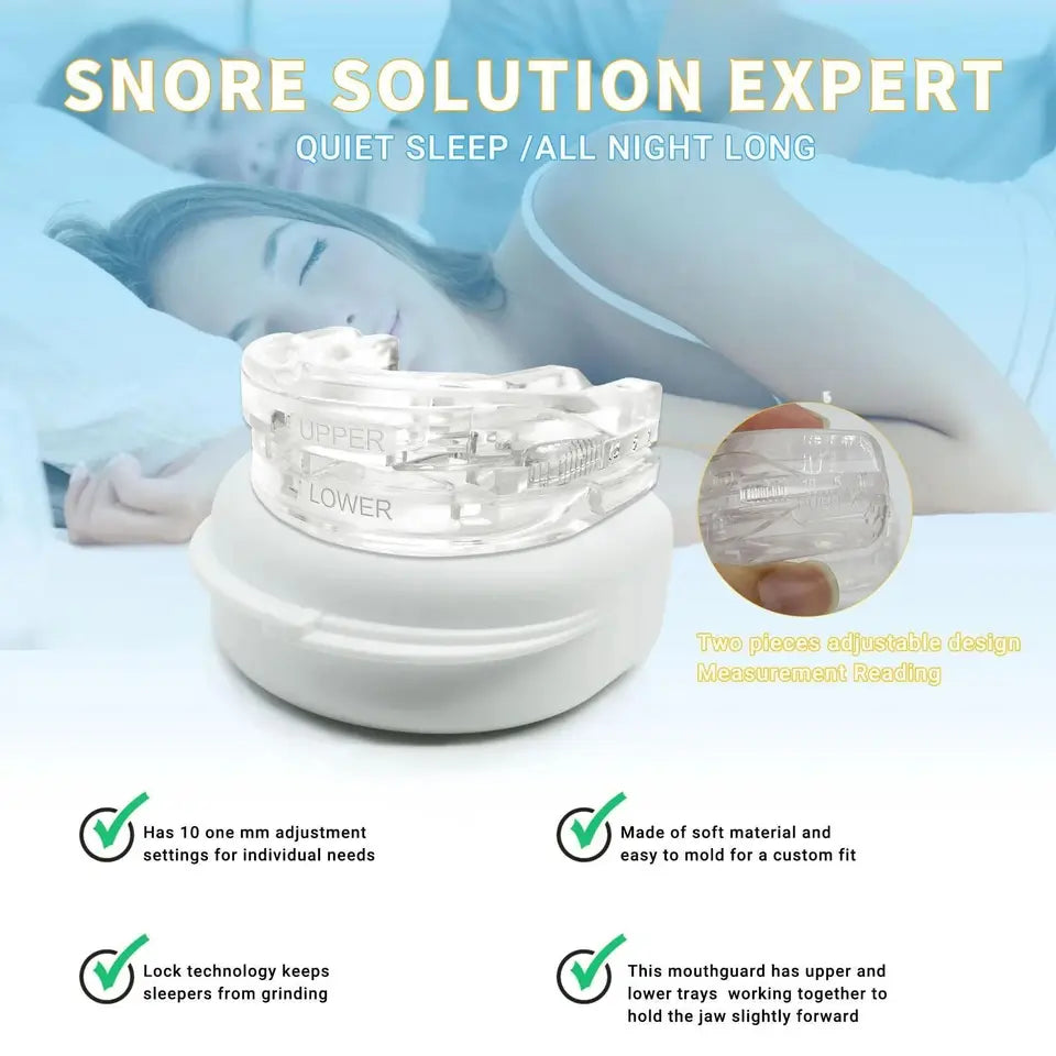Adjustable Anti-Snoring Mouthguard for Restful Sleep